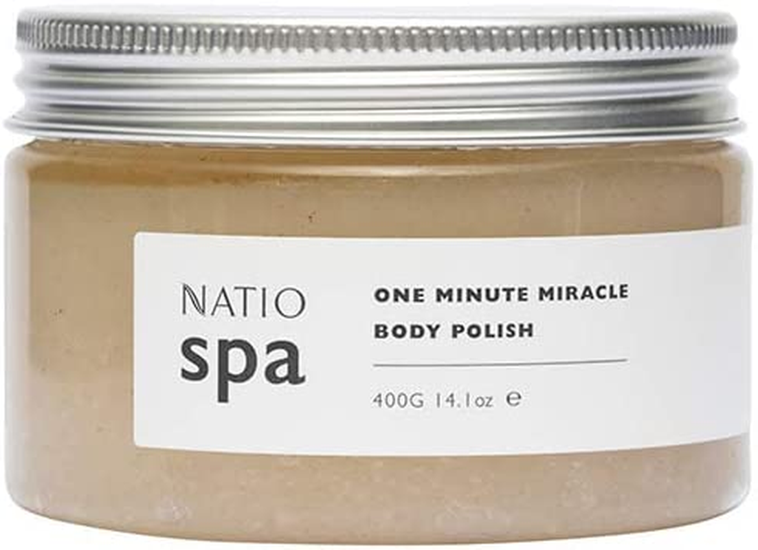 Natio Australia Spa One Minute Miracle Body Polish 400G - Microbead-Free Salt Body Scrub Exfoliator for Smooth, Glowing Skin - Made in Australia image number 3