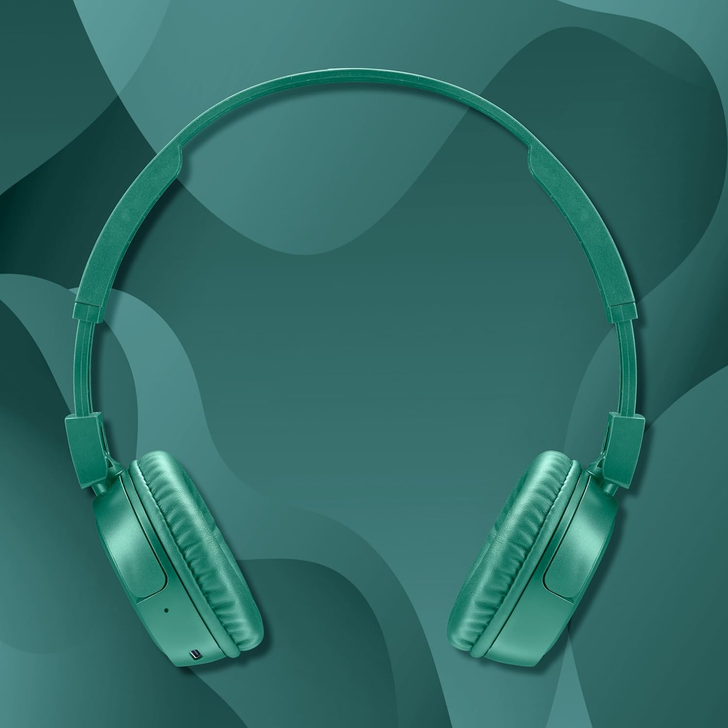 ADSE Music Sound - VIBED - Bluetooth Headset with Rotating and Folding Ear Pads - Padded Headband for Maximum Playtime 35 Hours - Green image number 2