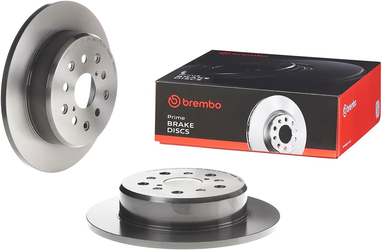 Brembo 08.A038.11 Rear UV Coated Brake Disc - Set of 2