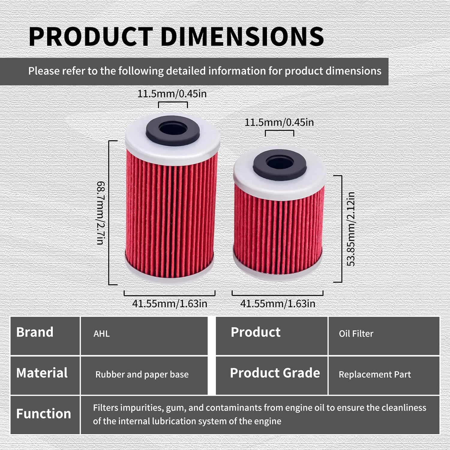AHL Oil Filter Service Repair Kit 75038046110 Compatible with 690 /R/Enduro/R/Smc/R/ 701 Enduro/Supermoto/Svartpilen/Vitpilen 2016-2023 image number 6