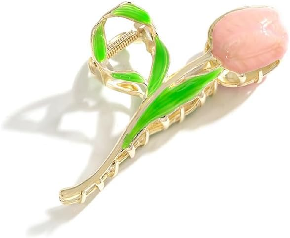 Large Flower Hair Clip Large Non-Slip Hair Clips Strong Hold Hair Accessories for Women Girls Hair Clips image number 3