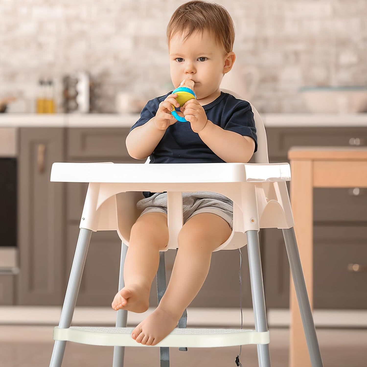 ERINGOGO Highchair Footrest for Wide Platform Support Replacement Foot Stool Compatible with Various High Chairs for Home and Restaurant Use image number 2