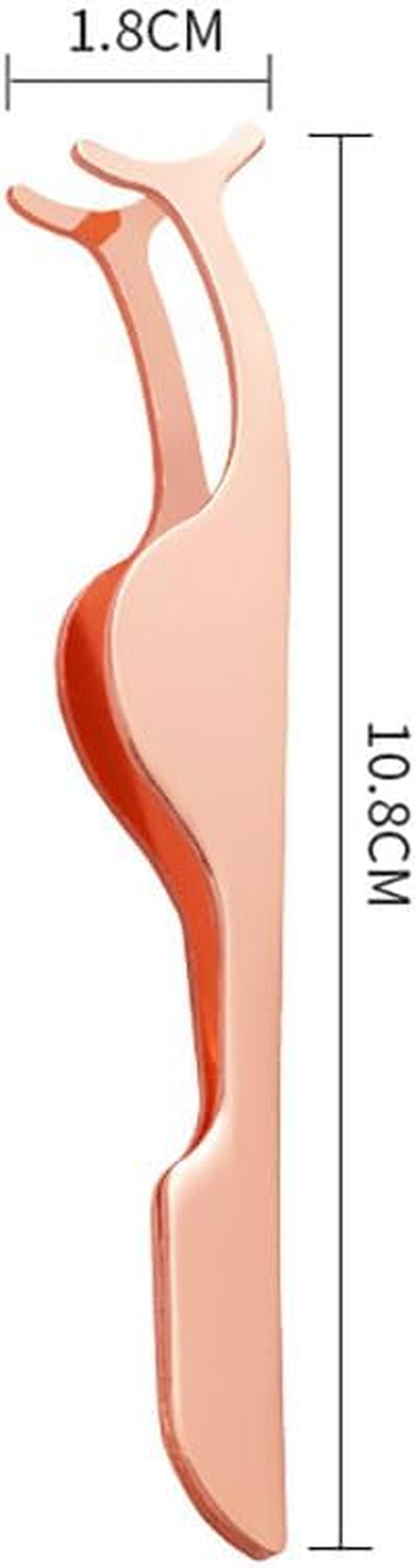 Custelen Rose Golden False Eyelashes Applicator Tool - Eyelash Extension Tweezers & Remover Clip Nipper Setz