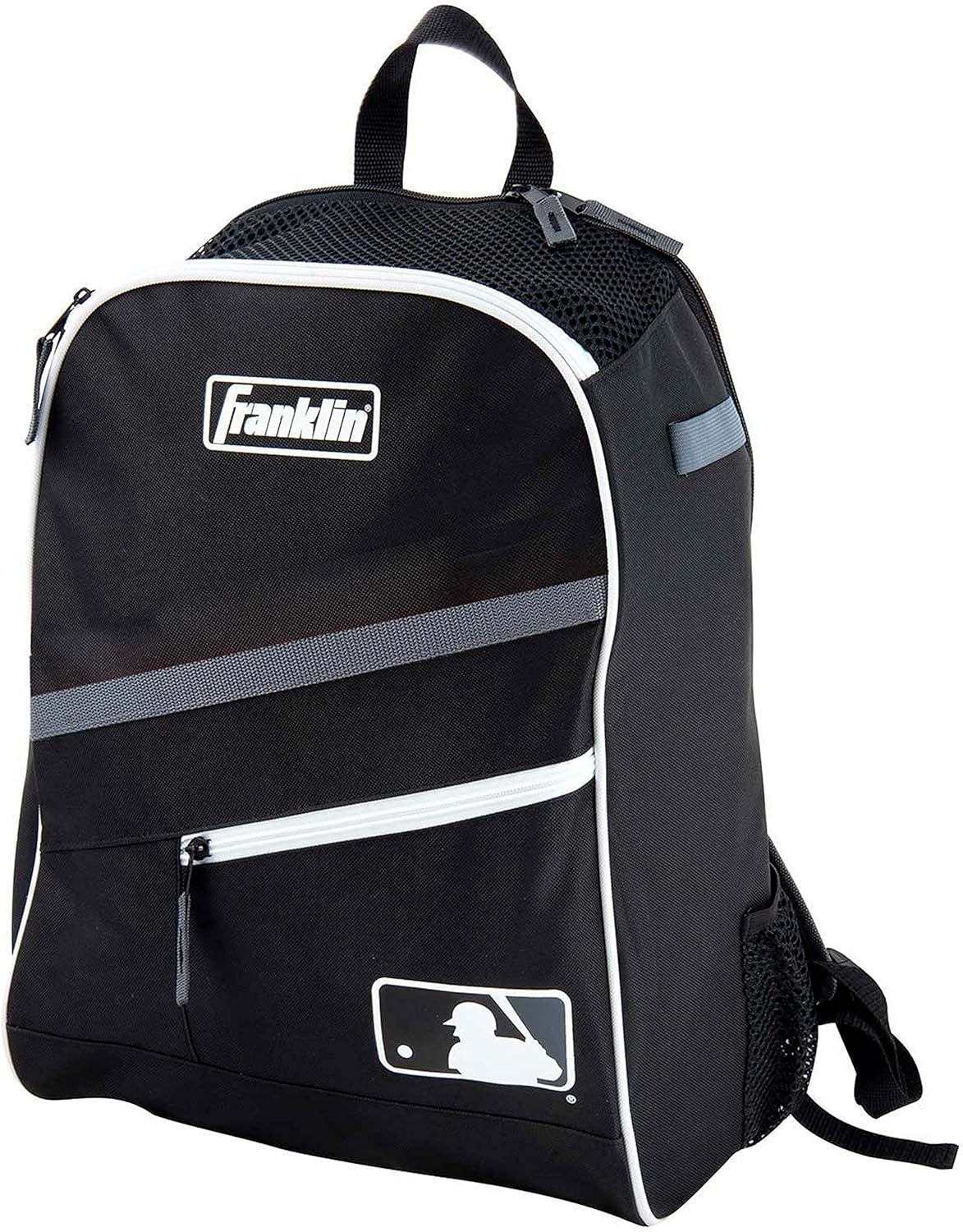 Franklin Sports Kids MLB Baseball Batpack Bag - Youth Baseball, Softball + Teeball Backpack - Sports Equipment Bag for Kids + Toddlers - Holds (2) Teeball + Baseball Bats + Includes Fence Hook