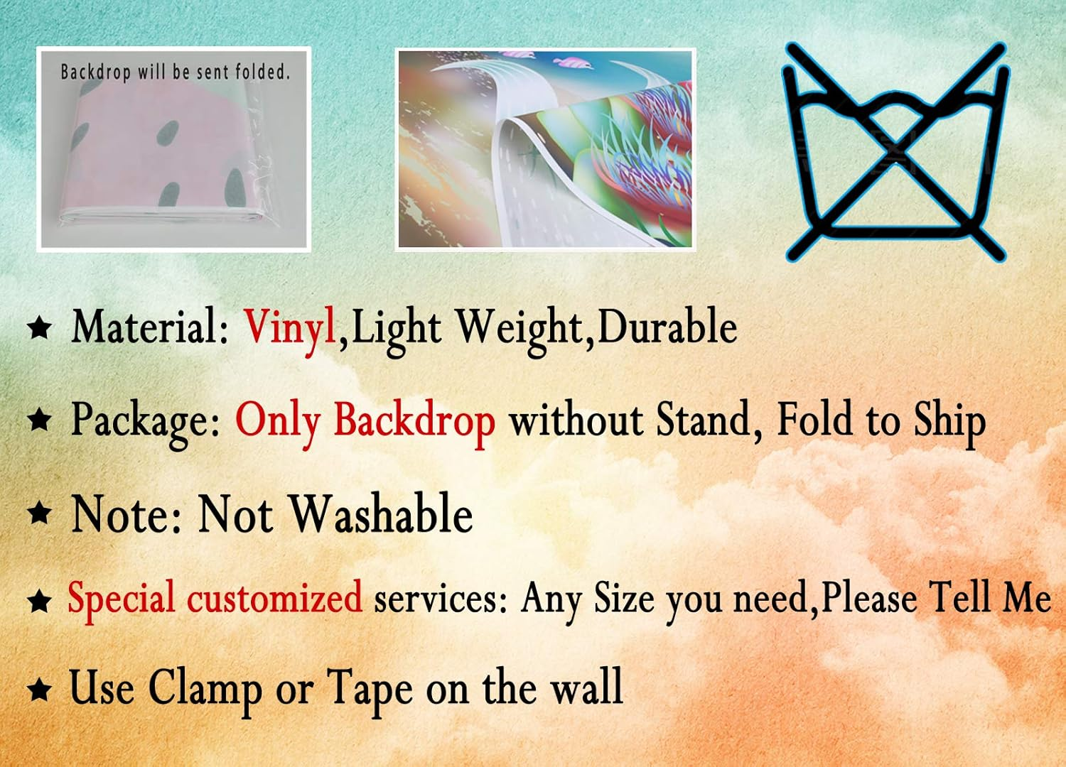 Red Christmas Photo Backdrop Santa'S Toy Shop Candy Cane in Snow World Xmas Family Holiday Party Banner Photography Background Supplies Decor Studio Prop PGT673B 9X6Ft image number 3