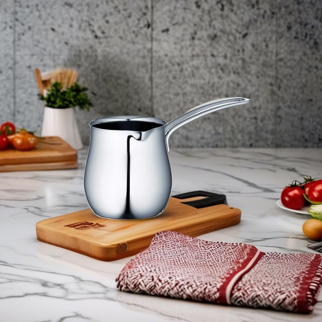 Cuisinox Stainless Steel Turkish Cezve Coffee Pot, 12 Oz image number 4