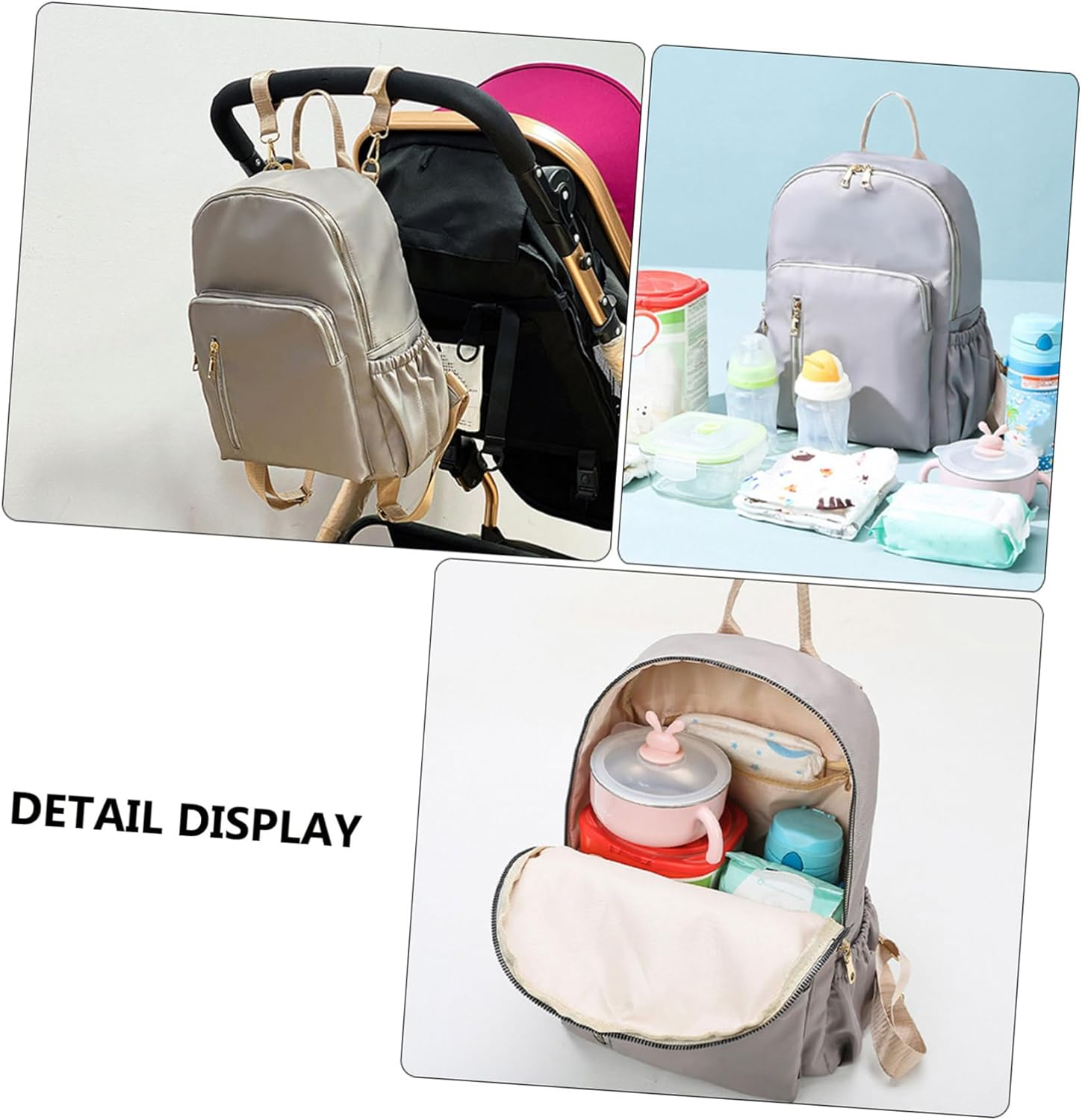 Diaper Pouch Nurse Bag Quality Tinfoil Insulated Bag for Bottle Storage and Feeding image number 2