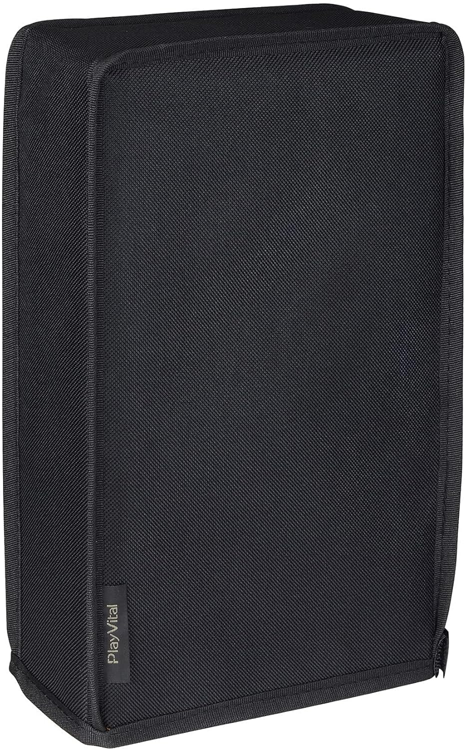 Playvital Black Nylon Vertical Dust Cover for Xbox Series S Console, Soft Neat Lining Dust Guard, anti Scratch Waterproof Cover Sleeve for Xbox Series S Console