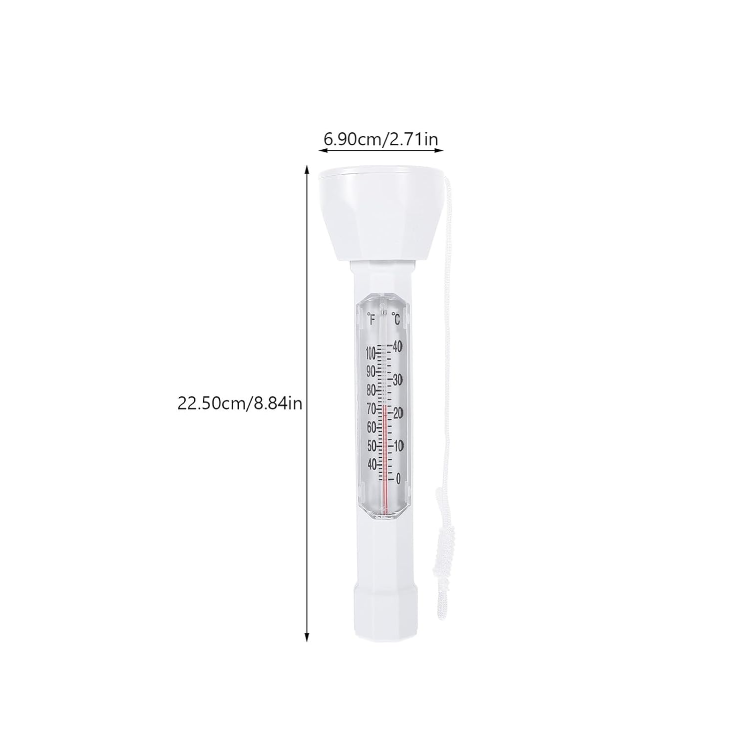 COHEALI Floating Pool Thermometer Temperature Measuring Tool for Pools Baths Ponds Lightweight Gauge Accurate Water Temperature Reader image number 3