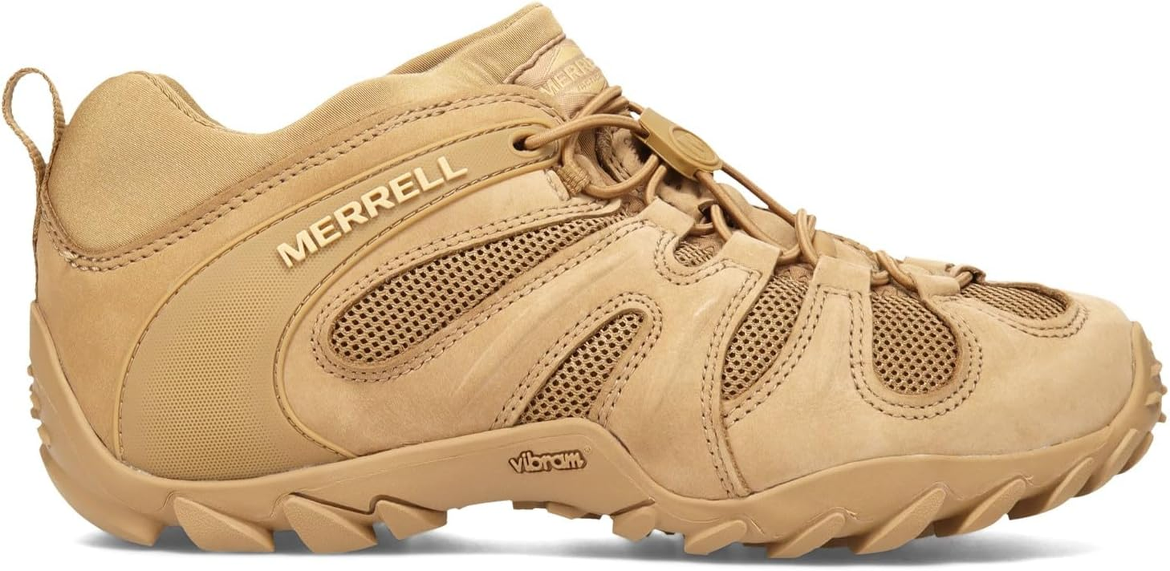 Merrell Men'S Chameleon 8 Stretch Tactical Work Shoes, Waterproof Nubuck & Mesh Upper Ultra-Lightweight Hiking Combat Boots image number 6