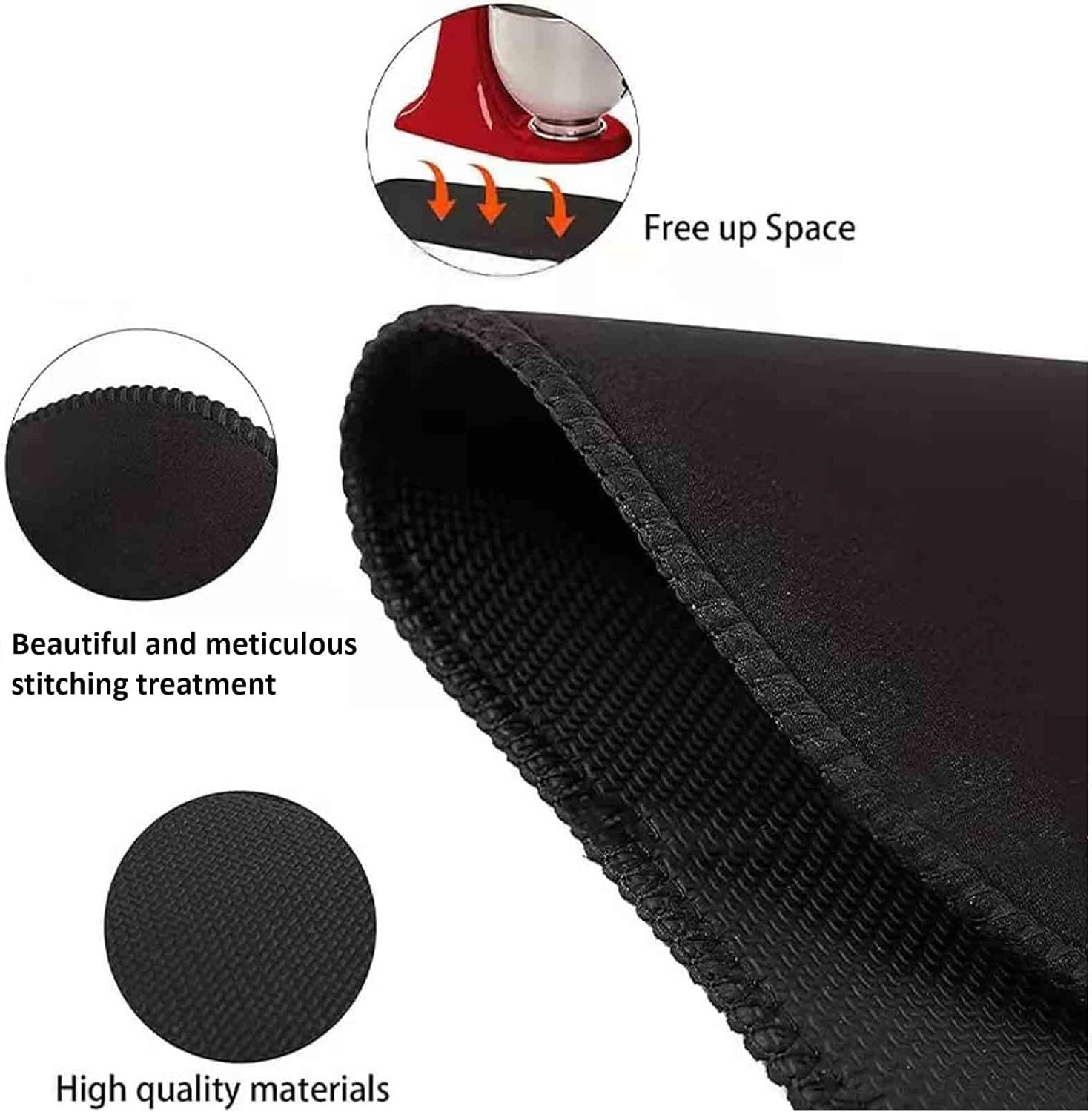 Mixer Mover Sliding Mats for Kitchen Aid Stand Mixer Slider Mat Pad Kitchen Appliance Slide Mats Pads Compatible with Kitchen Aid 5-8QT Professional Bowl-Lift Mixer image number 2