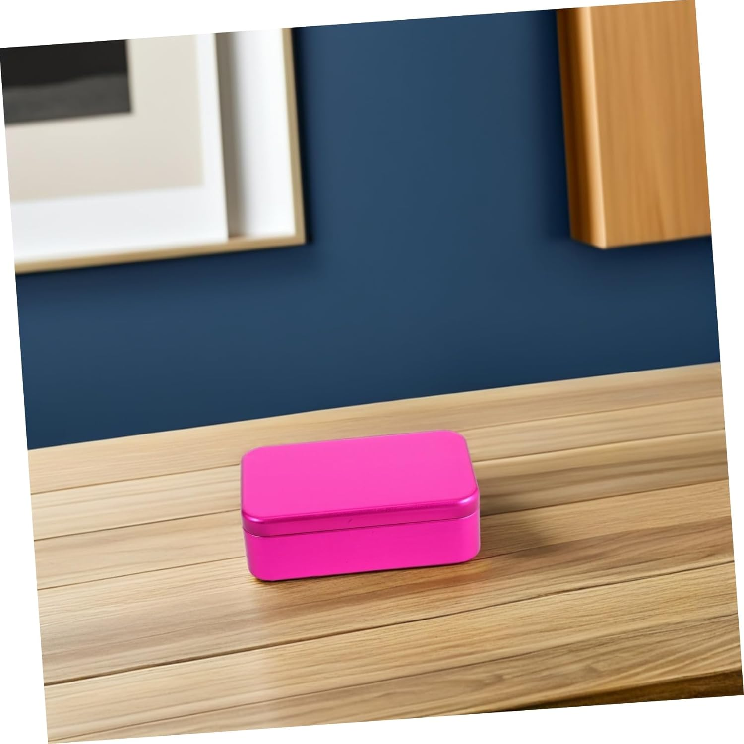 5Pcs Brushed Metal Spice Box Storage Tin Canisters Decorative Luggage Cosmetics Cases image number 6