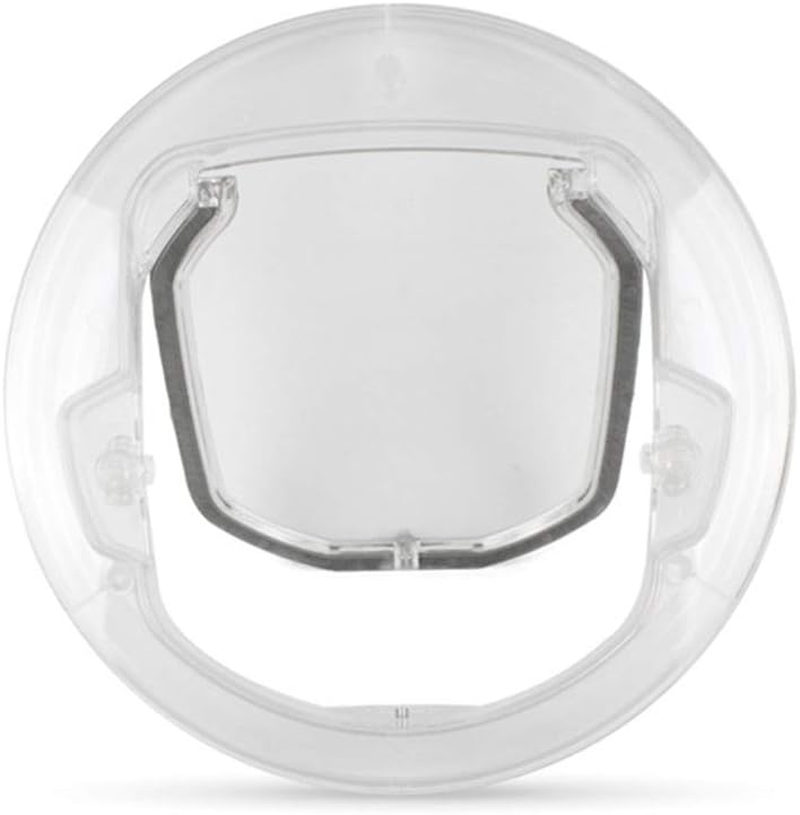 Petdream Pet Door Hole PC Material round Glass Door for Small Cat and Dog with 4 Way Lock for Pets Entry & Exit image number 4