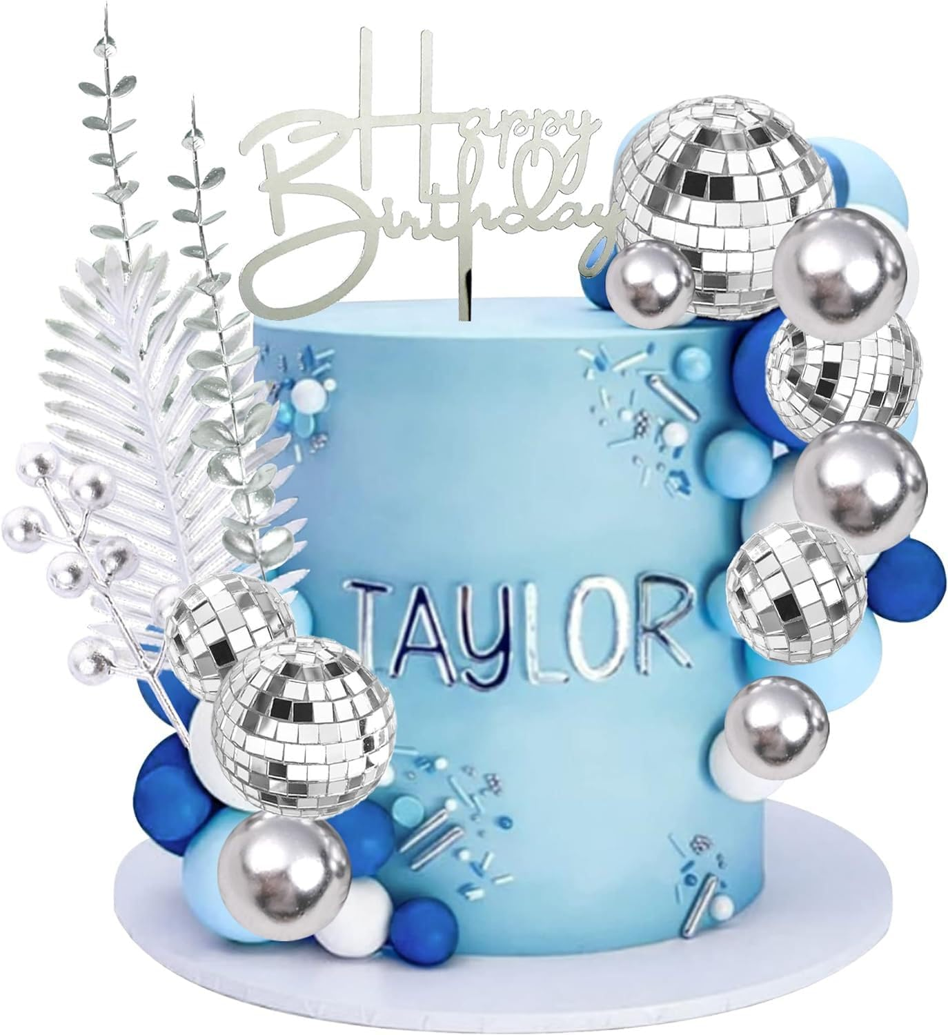 32Pcs Soccer Cake Toppers Cake Decorative Cards, Soccer Theme Birthday Sports Party Supplies, Football Theme Party Decorations for Boy Men