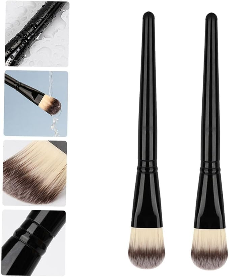 2PCS Nylon Facial Mask Brush Set - Professional Mud Mask Applicator with Precise Firm Bristles for Even Skincare Application, Portable Beauty Tool for Home & Travel Use image number 3