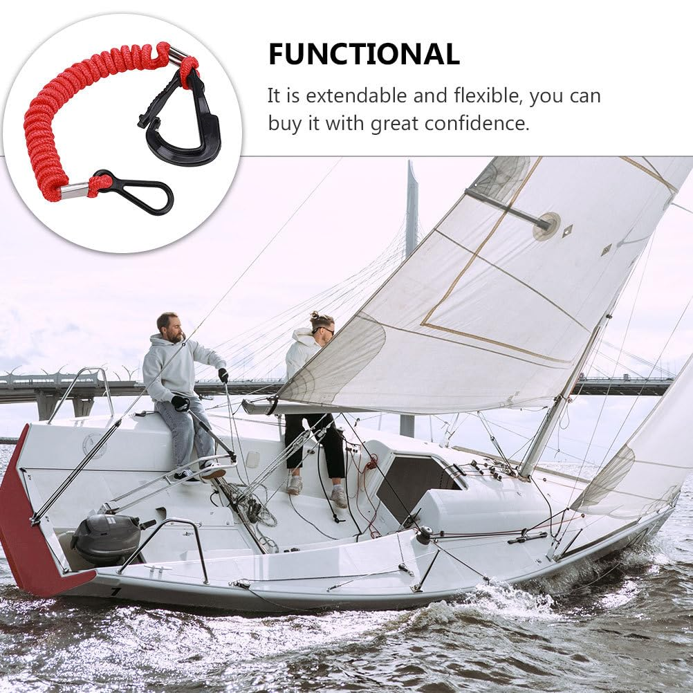 Vaguelly Lanyard 1Pc Kill Boat Engine Safety Cord Boat Engine Safety Rope Safety Cord for Boat Engine Boat Supplies Marine Supplies Abs image number 1