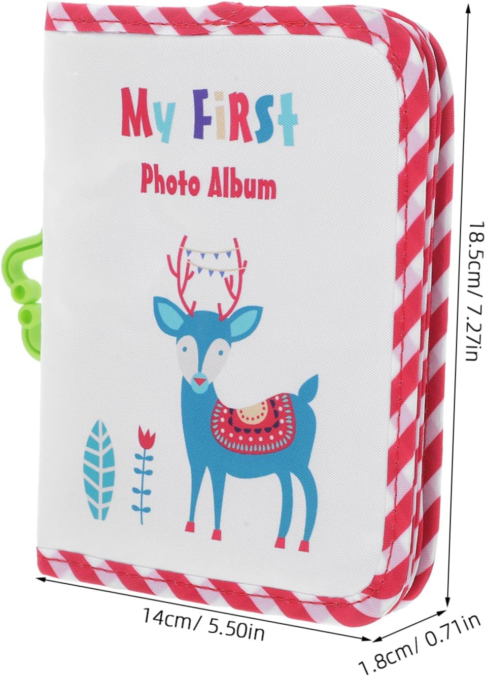 Abaodam Photo Album Boy Girl Keepsake Memory Book Soft Cloth Picture Album for Newborns Record Milestones at Home Party image number 2