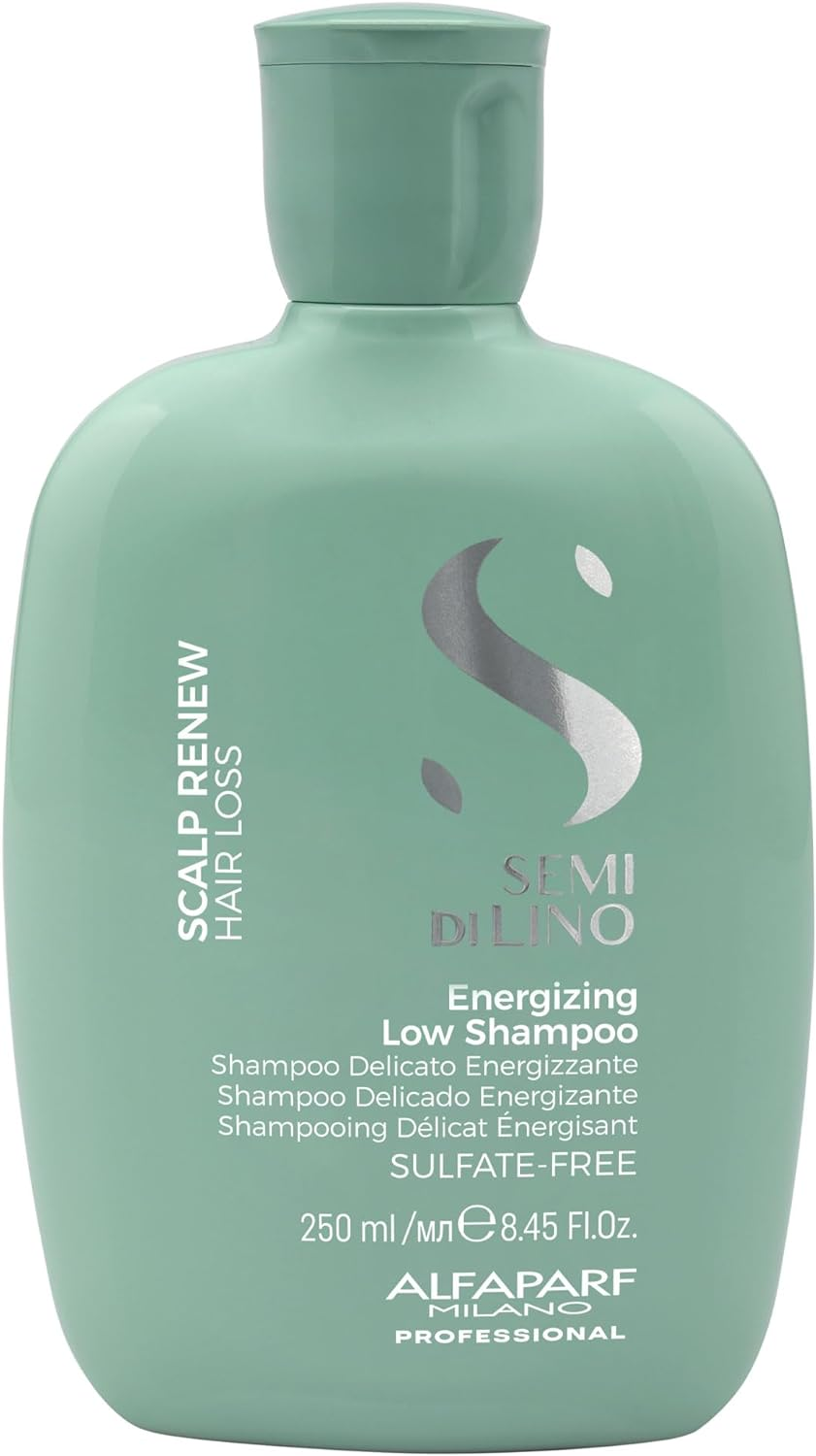 Alfaparf Milano Semi Di Lino Scalp Renew Low Shampoo - Enhances Follicle Vitality and Scalp Balance - Flax Seed and Antioxidant Formula - 8.45 Oz image number 5