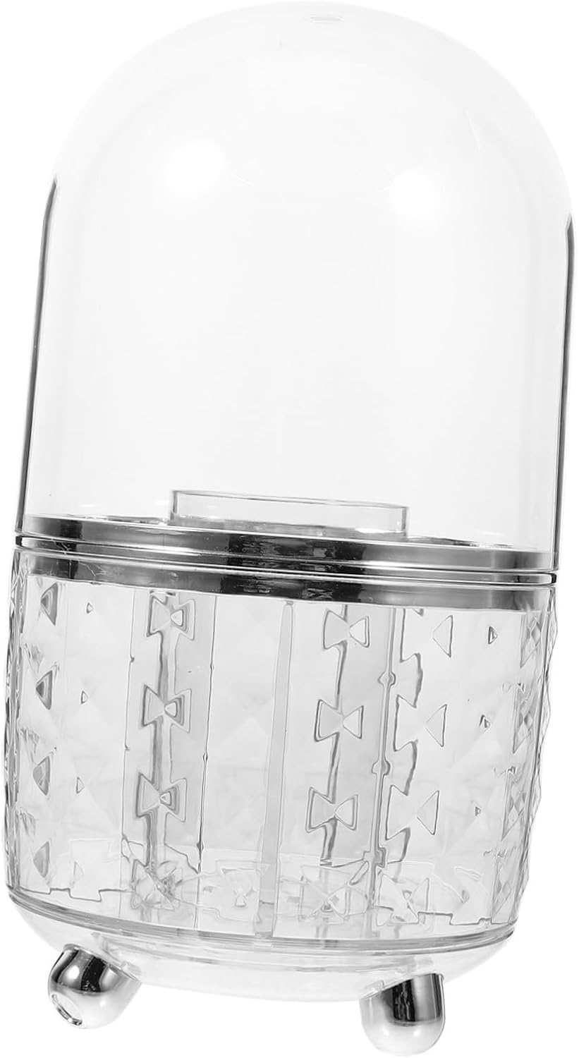 HOODANCOS Versatile Makeup Brush Organizer Rotating Stationery Box Home Office Storage Makeup Brush Holder Lid Desk Accessory image number 5