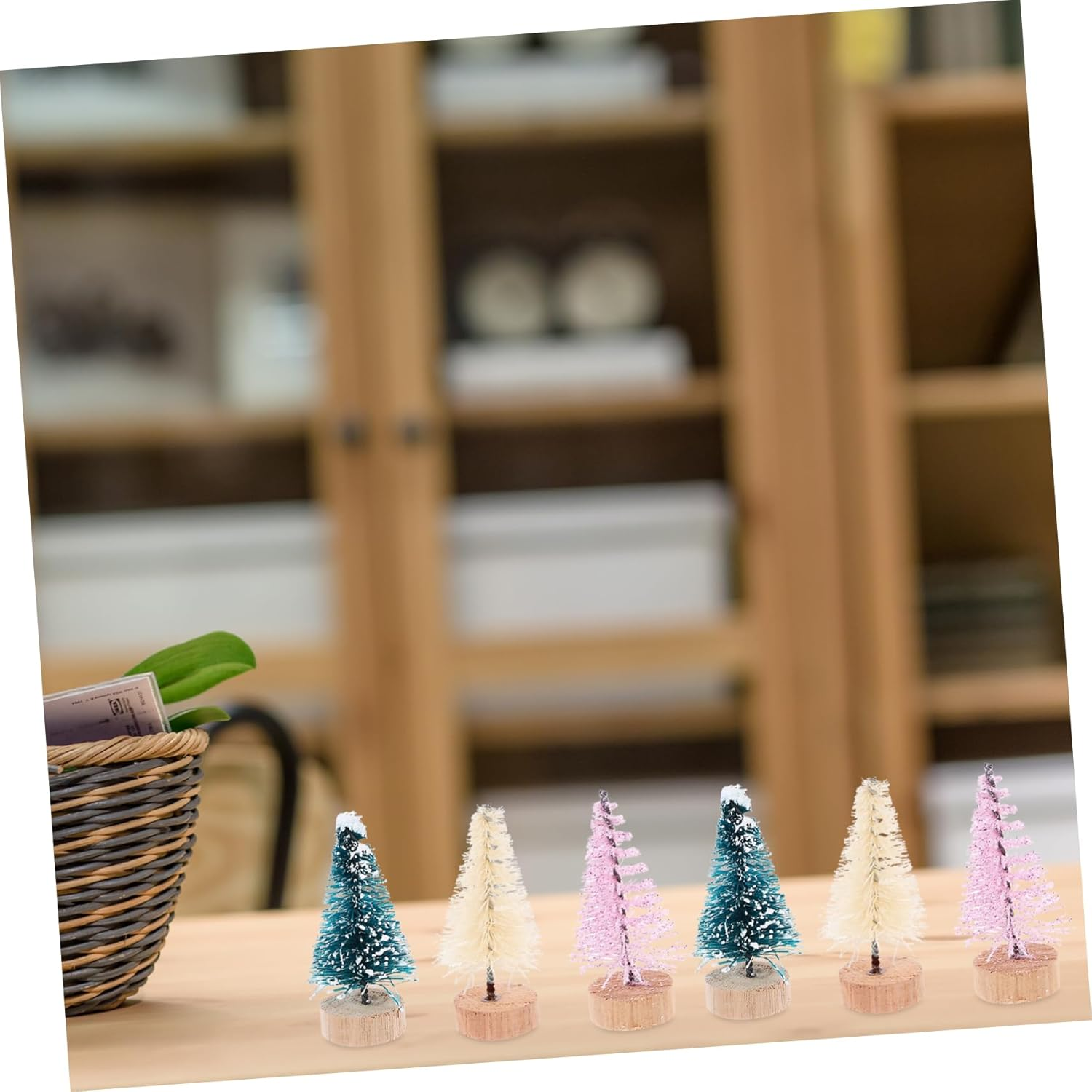 CANIGHT Mini Tabletop Christmas Trees Xmas Tree Decorations 36Pcs for Home Decorations image number 5