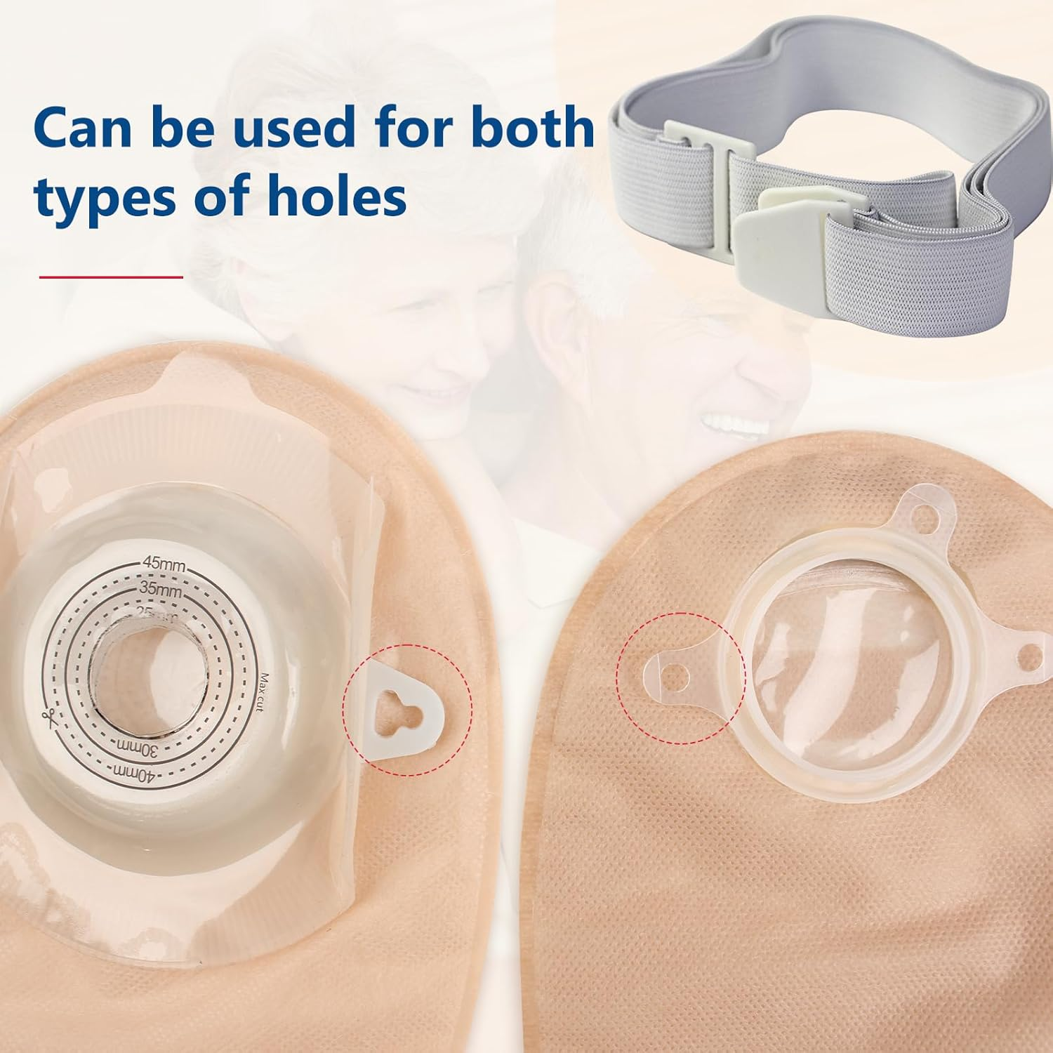 DERAYMI Ostomy Belt, Securely Holds Ostomy Pouch in Place, Washable Elastic Material, Adjustable and Comfortable for Colostomy Bags image number 3
