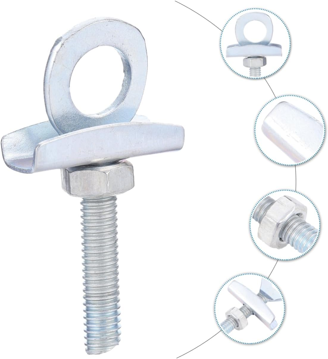 Sosoport 20Pcs Bike Chain Adjustment Screws Adjustable Chain Tensioner for Cycling Equipment for Adult Bike and Cycling Accessories image number 4