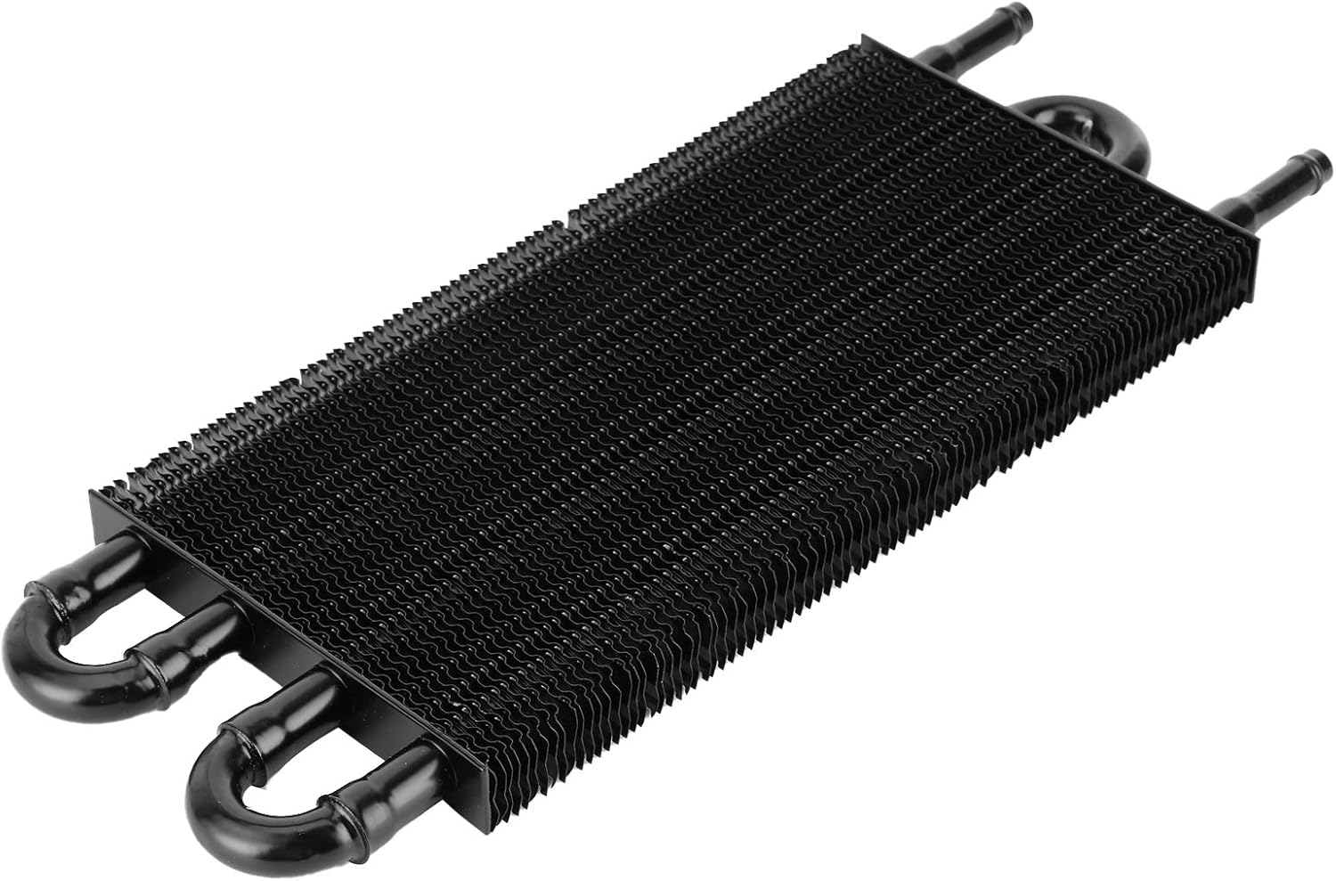 Aluminum Oil Cooler for Transmission and Power Steering Cooling, 4 Rows Black Radiator for Auto Vehicles image number 4