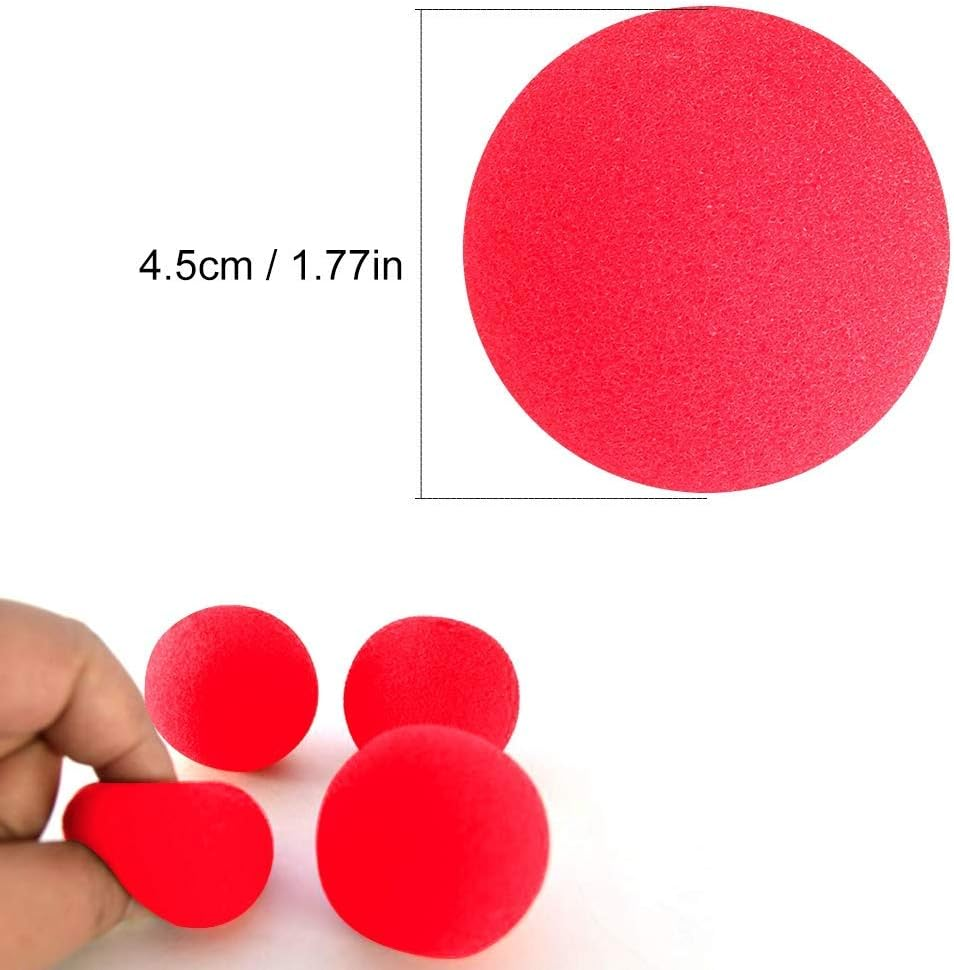 10Pcs Magic Sponge Ball Set, 4.5Cm/1.77Inch Red Sponge Softball Close-Up Magic Street Classic Comedy Trick Props Soft Red Sponge Balls image number 6
