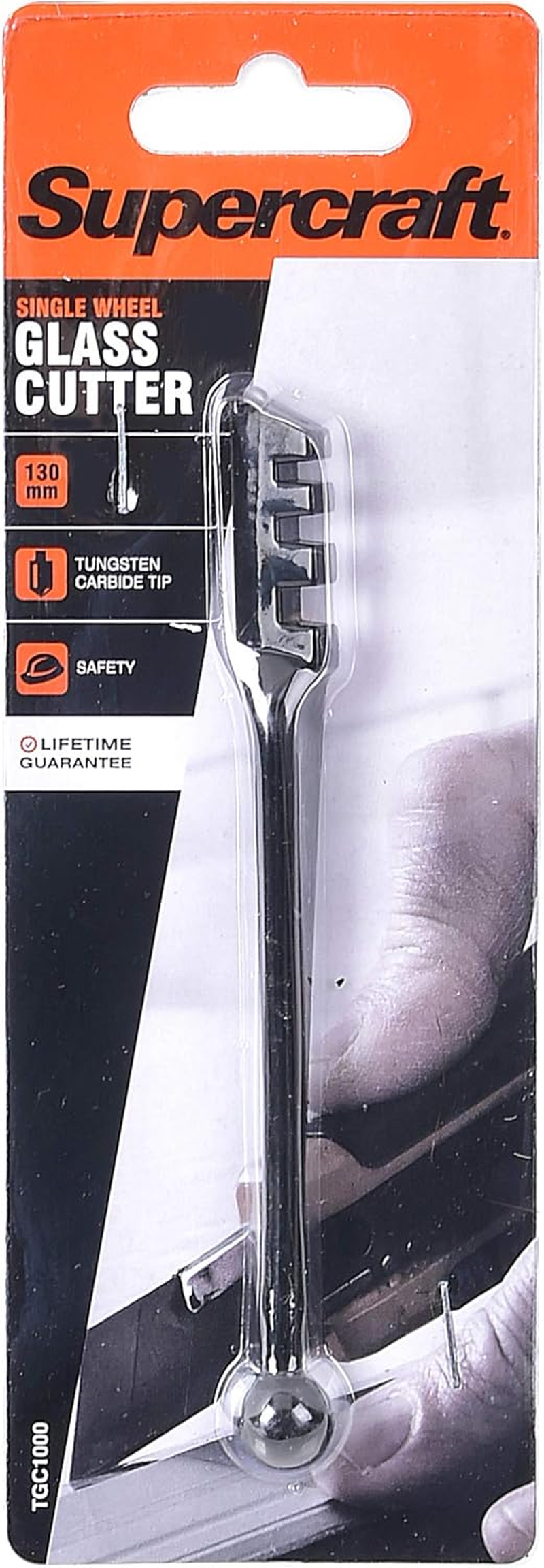 Supercraft TGC1000 Single Wheel Glass Cutter, 130 Mm Size
