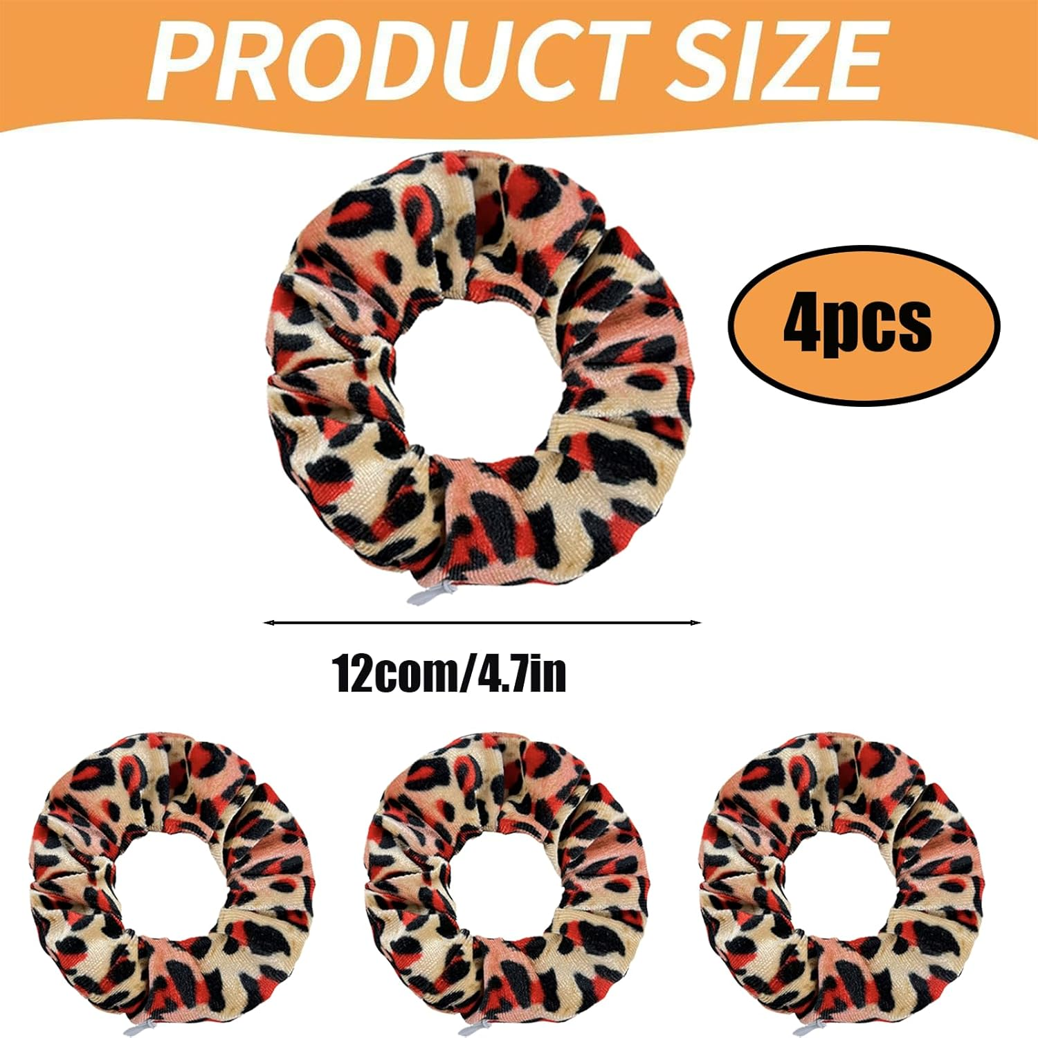 Pack of 4 Hair Bands with Zip & Secret Compartment - Discreet Money Hiding Place for Travel, Beach & Home Safe Storage Travel, Beach Hiding Valuables Home image number 2