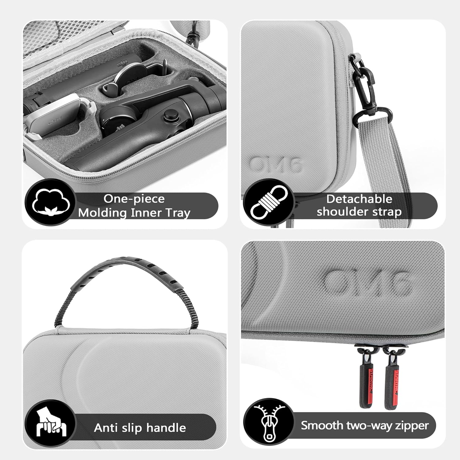 STARTRC Osmo Mobile 6 Case,Waterproof Portable Storge Shoulder Bag Travel Case for DJI Osmo Mobile 6 Gimbal Stabilizer Accessories image number 6