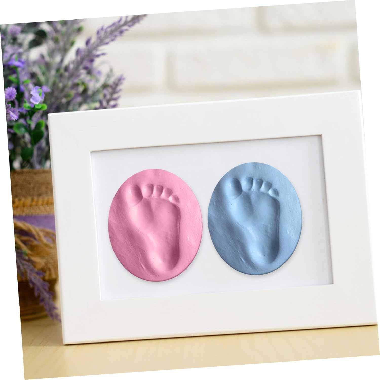 Kisangel 4Pcs Handprint Footprint Keepsake Kit Newborn Handprint and Footprint Molds Shower Unique Ornament image number 6