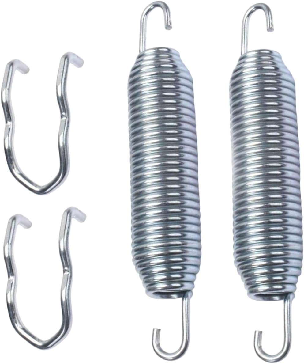 Showingo Deck Idler Tension Spring 607616 & 604110 Deck Idler Spring Tensioner Anchor Replacement for Hustler Raptor SD Sdx/Fastrak SD Sdx/Dash Super S Replaces 122388, 604291 (2PC) image number 1