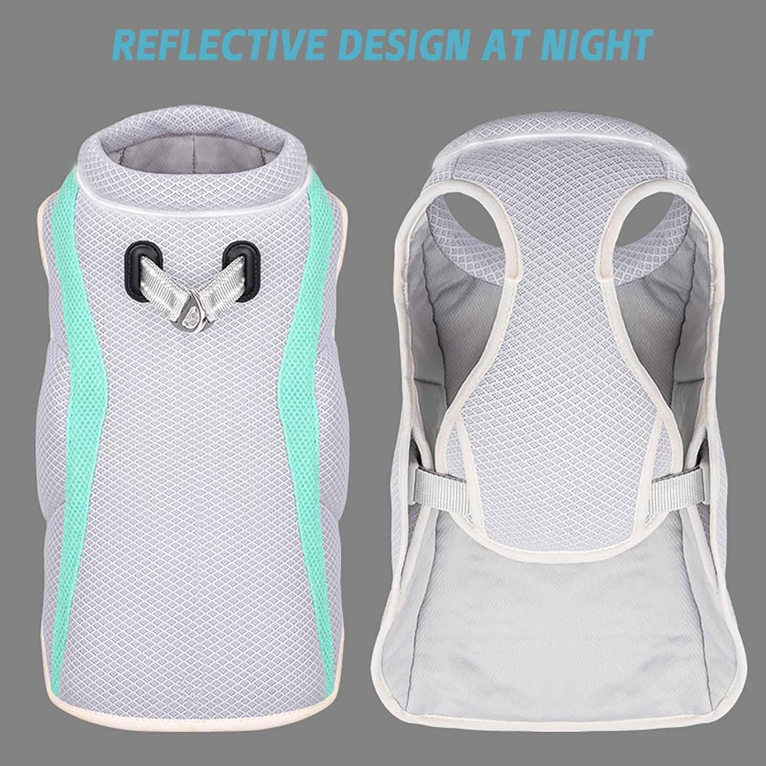 UOSIA Dog Cooling Vest Harness Extra Large Dog Cooling Jacket Lightweight Adjustable Puppy Vest with D-Ring and Reflective Cooling Shirt for Dogs Evaporation