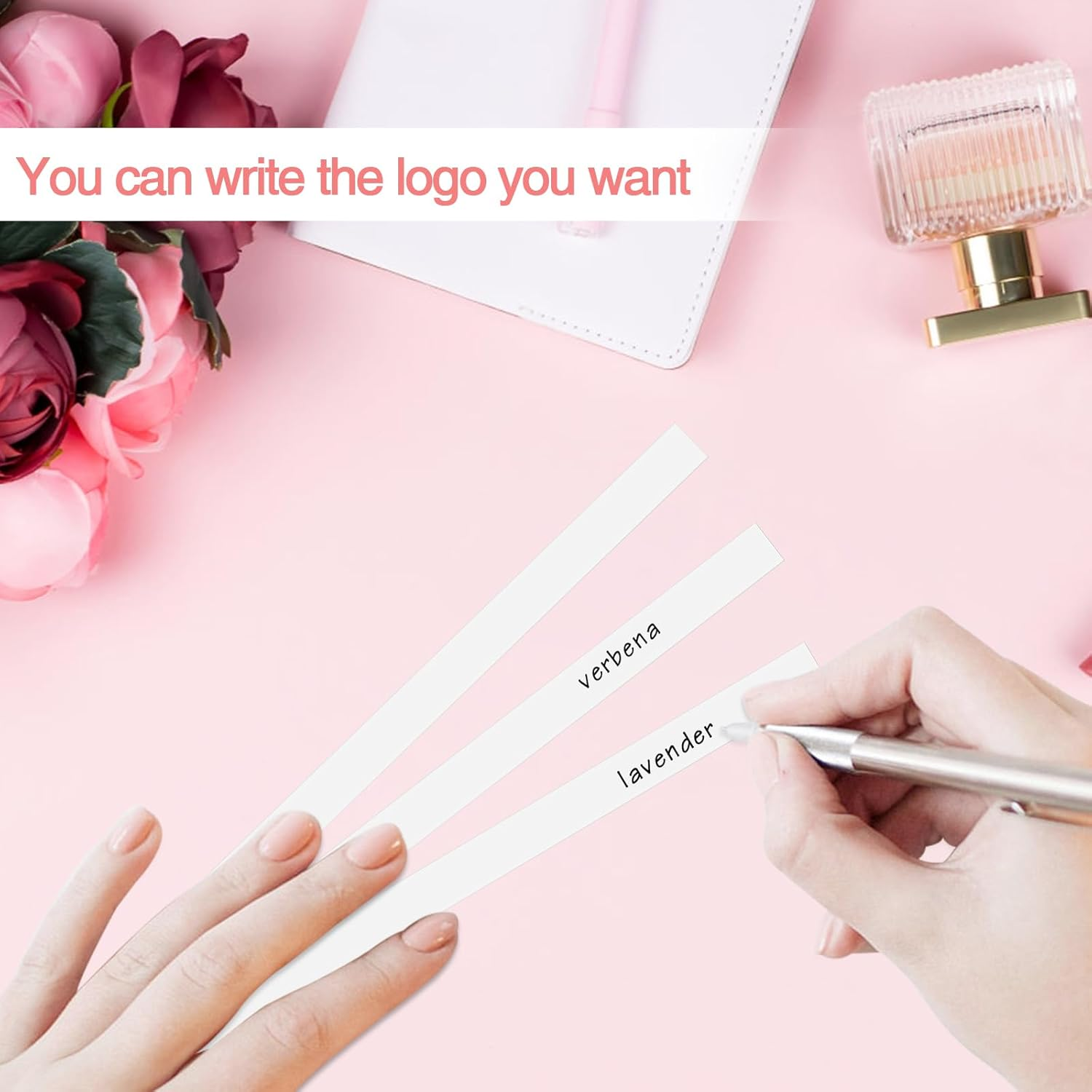 400 Pcs Perfume Fragrance Test Strips, White Perfume Paper Strips Perfume Tester Perfume Sampler Perfume Making Supplies Scent Strips Perfume Fragrances Scents Testing (400) image number 1