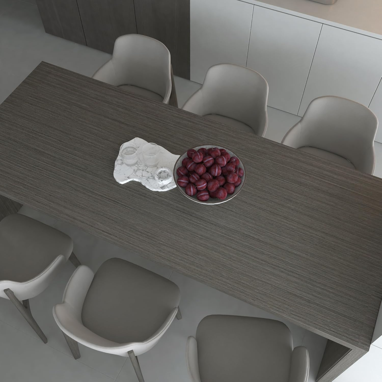 40Cmx10M Grey Brown Wood Wallpaper Peel and Stick Self Adhesive Removable Renter Friendly Wall Paper Faux Woods Grain Vintage Contact Paper Thick Cabinet Vinyl Wrap for Bedroom Apartment Kitchen Decor image number 4