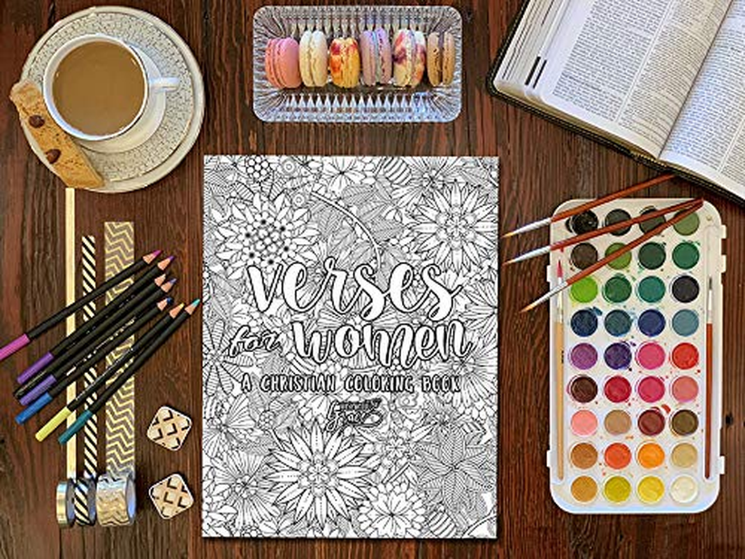 Inspired to Grace Verses for Women: a Christian Coloring Book: Volume 7 image number 1