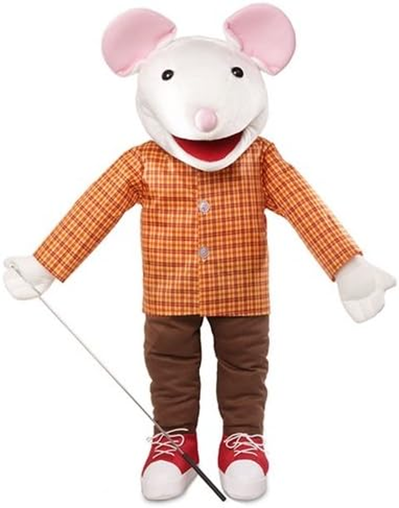 60Cm Mouse W/ Sneakers, Full Body, Ventriloquist Style, Animal Puppet image number 4