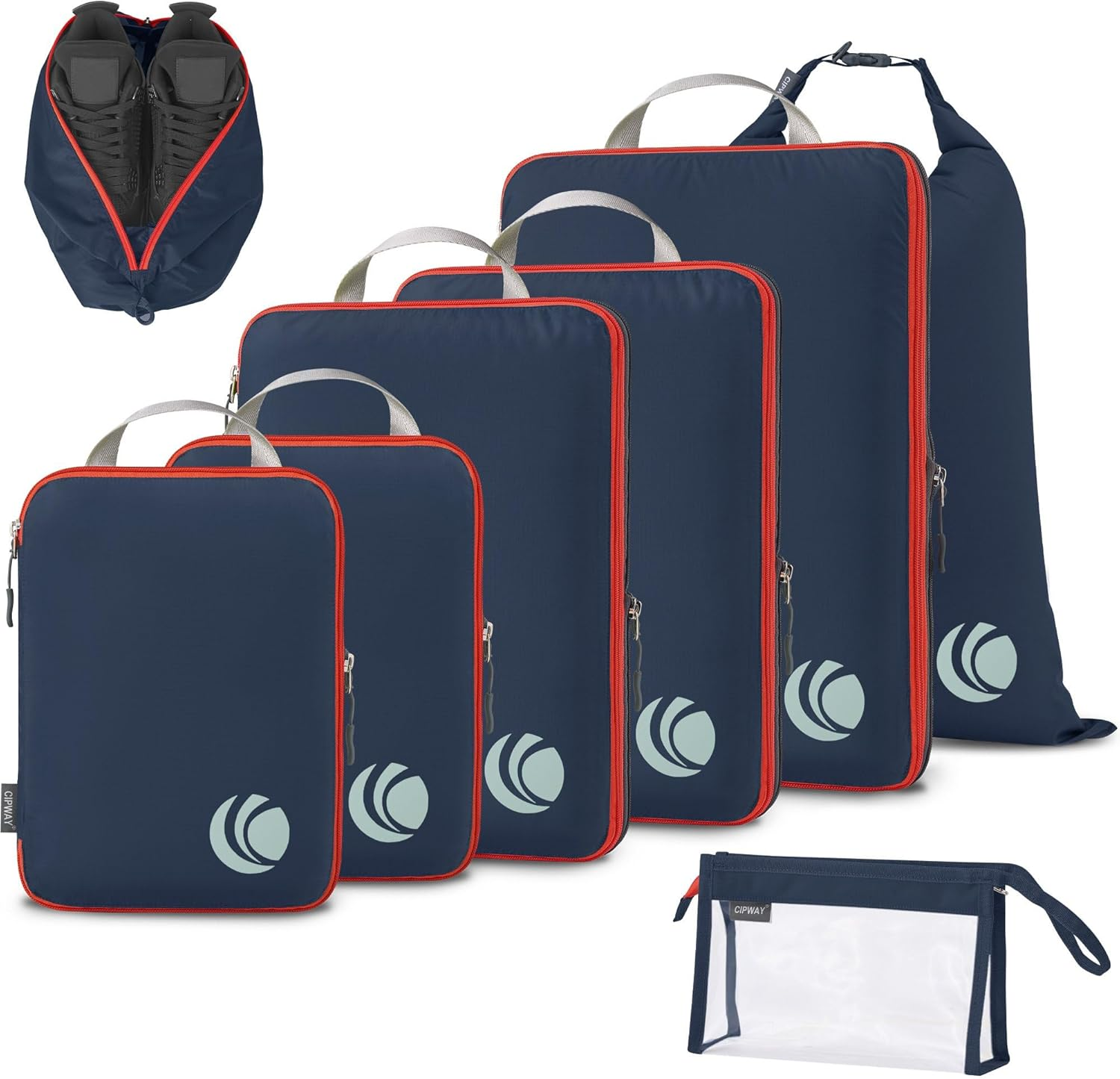 Cipway Compression Packing Cubes for Travel-Expandable Luggage Organizer Set Pack More in Less Space,Travel Gear Accessories