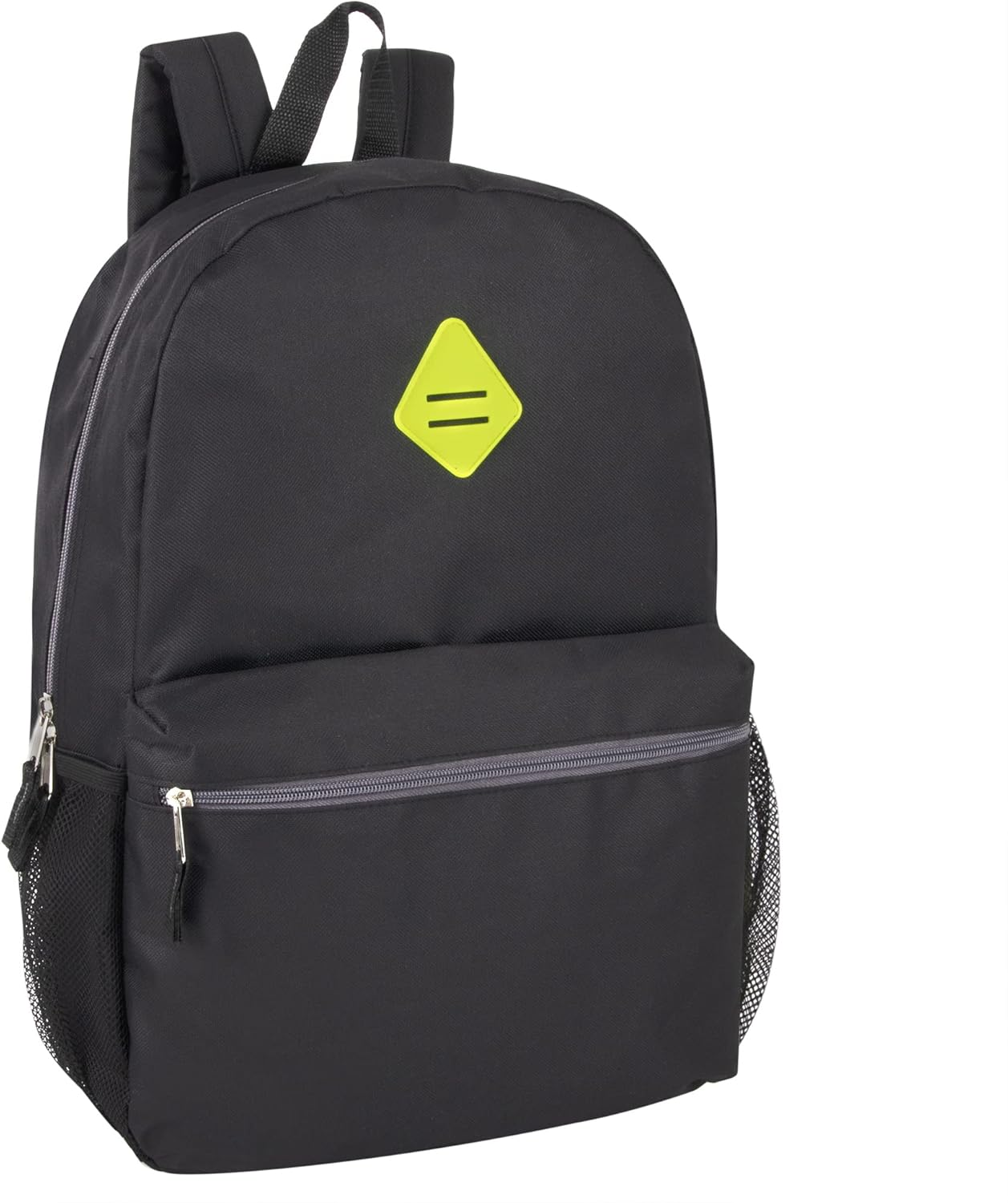 Large School Backpacks with Mesh Side Pockets &ndash; Classic 19 Inch Solid Color Backpacks for Kids, Men, Women, Travel