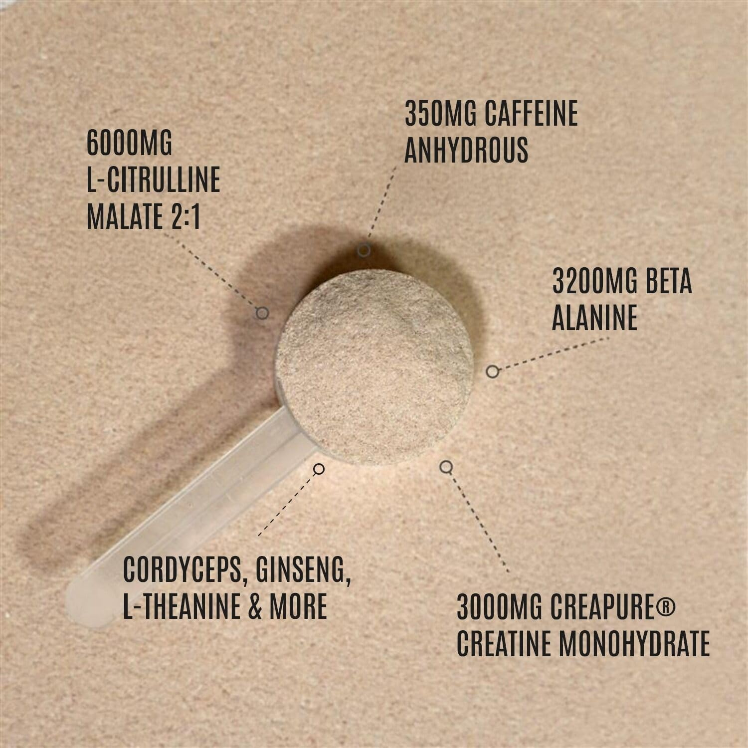 ATP Science Pre plus Preworkout Powder, Infused with Creapure Creatine Monohydrate, Caffeine Anhydrous, L-Citrulline Malate, No Artificial Colours and Flavours, Flavour - Strawberry Passionfruit, 500G image number 6