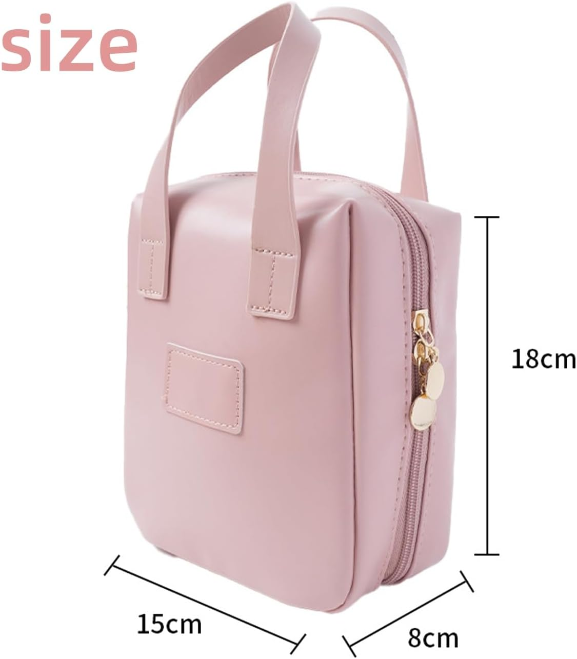 Eretinputc Makeup Bag,Travel Premium Makeup Bag for Women,Large Opening Portable Travel Cosmetic Bag for Easy Access, White, Simplicity image number 6