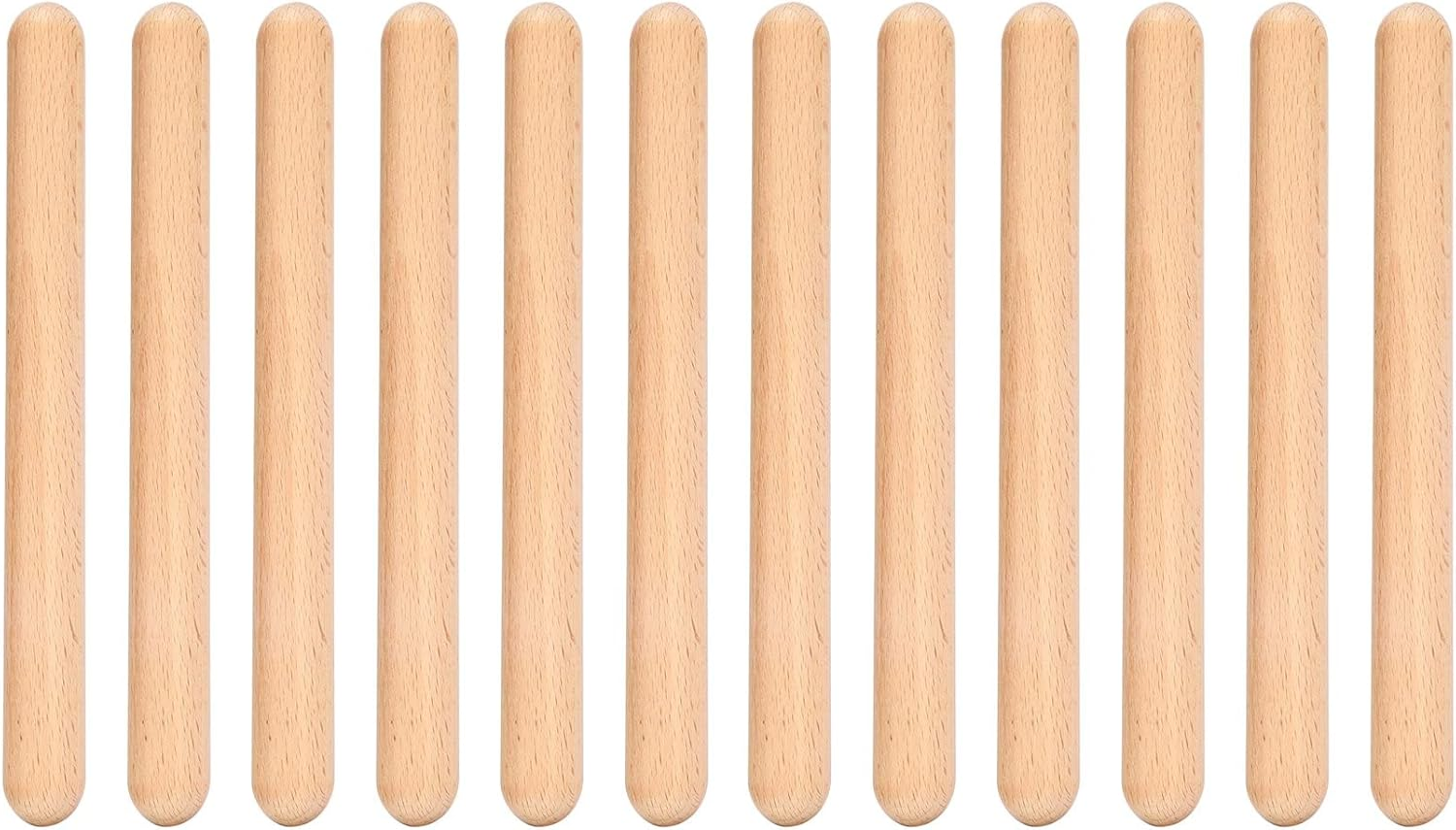 Ceahoify 6 Pairs Wood Claves Musical Percussion Instrument Rhythm Sticks Percussion Rhythm Sticks Children Musical Toy