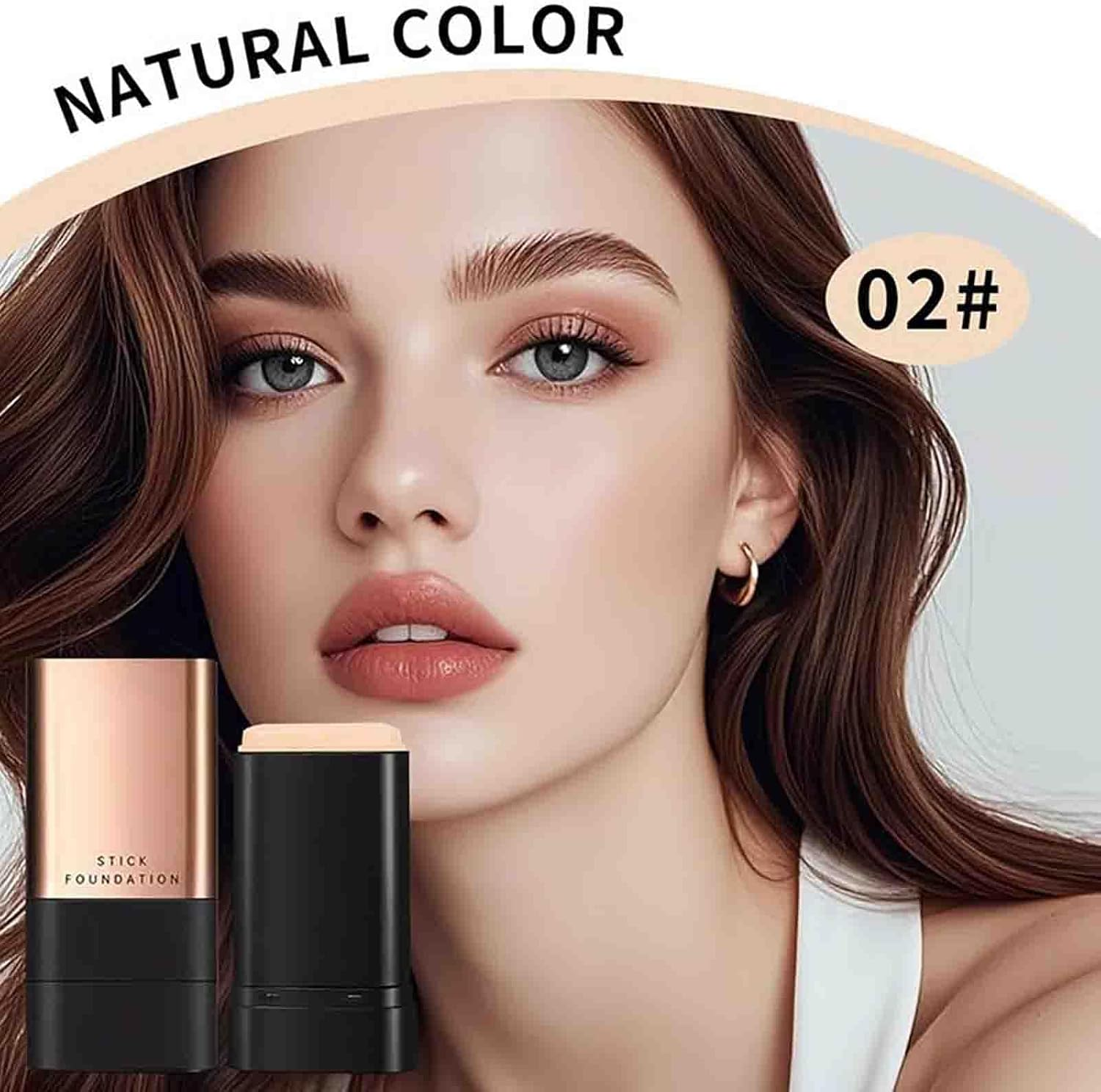 2 in 1- Luxury Anti-Wrinkle Foundation Stick, Double Head Foundation Make-Up Stick, Luxury Anti-Wrinkle Foundation Stick, Korea Flawless Eraser Foundation Stick, Foundation Stick (Mix-2Pcs) - Brilliant White image number 7