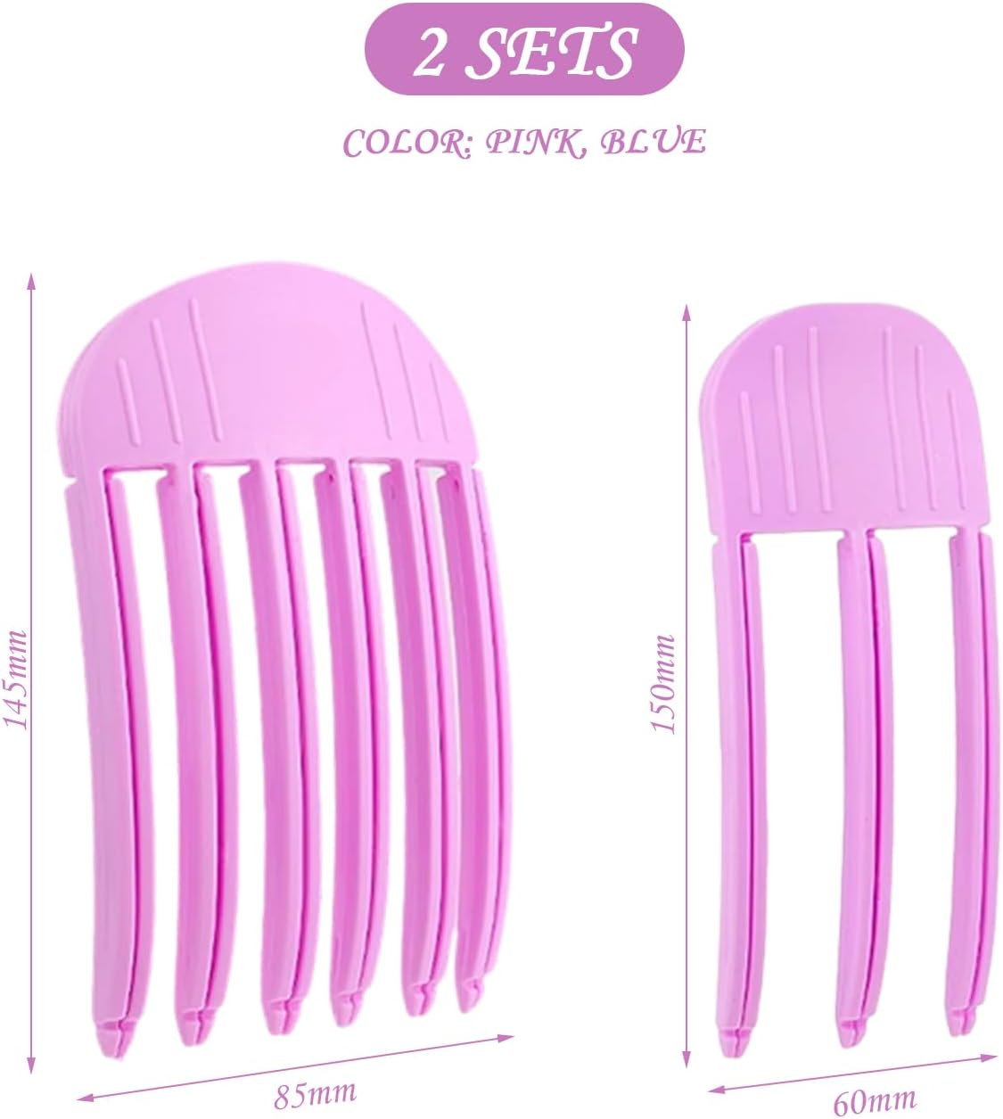 4 Pieces Creative Hair Clips Hair Clips for Fluffy Hair, Hair Styling Tools, Plastic Hair Styling Tools, Hair Styling Accessories image number 1