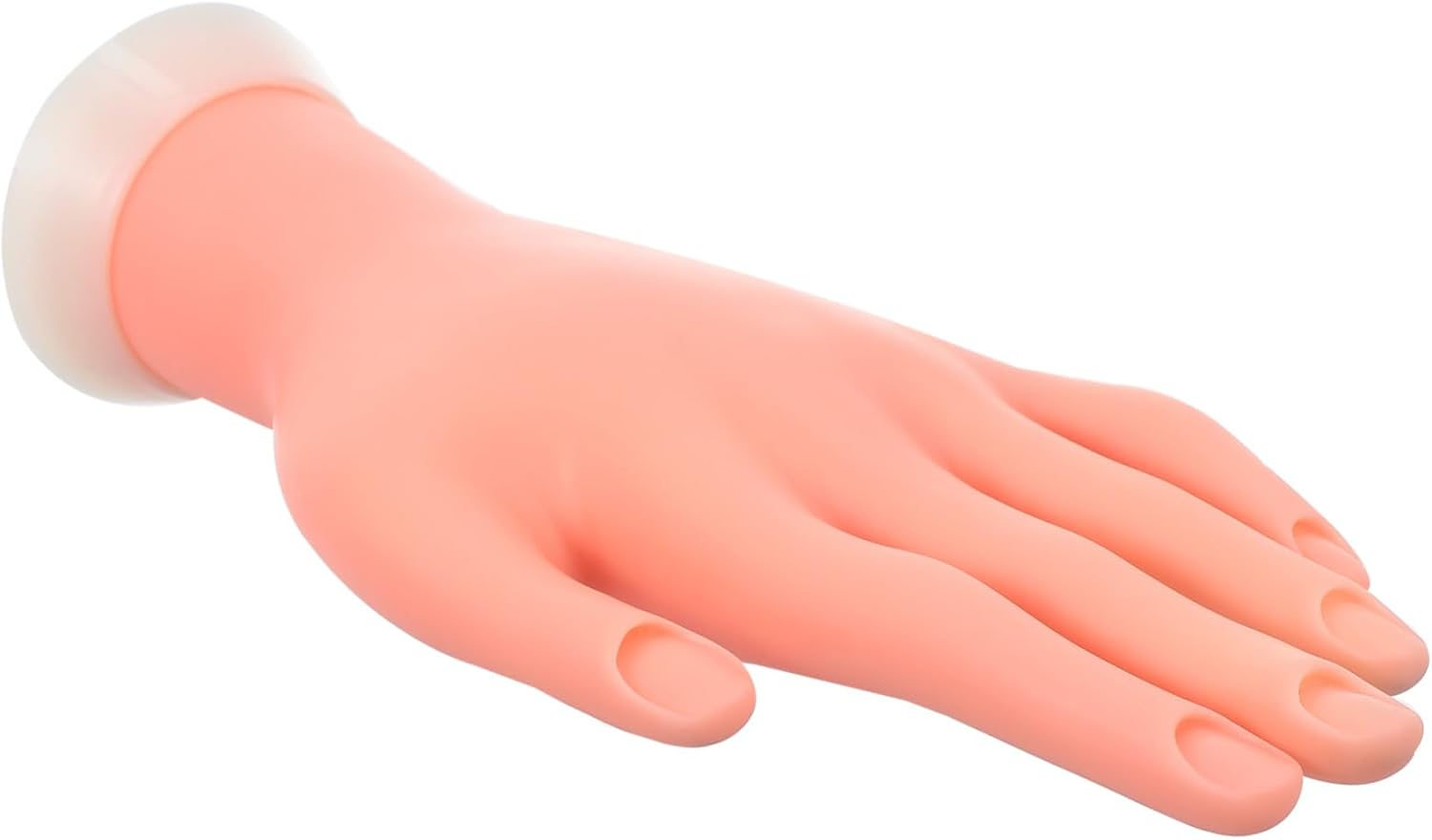 CALLARON Silicone Manicure Training Hand Model Bendable False Hand for Nail Art Practice and Portable for Beginners for Salon Artists image number 3