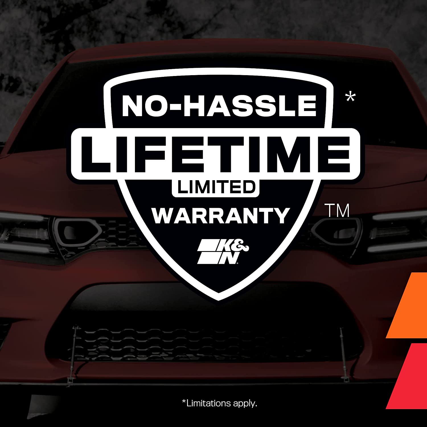 K&N 33-3140 Replacement High Flow Air Filter for 2022 Mercedes-Benz E63 AMG 4.0L V8 Gas image number 4