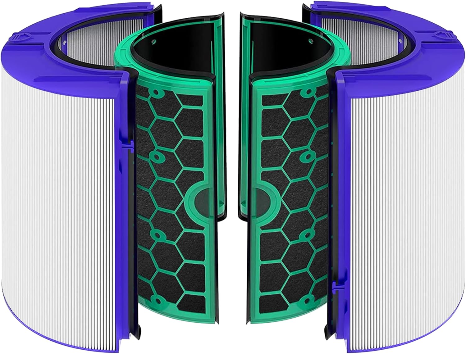 FIRENEXT TP04 HP04 DP04 TP05 HP05 Replacement Filter Compatible with Dyson Air Purifiers &ndash; 360&deg; Glass HEPA + Activated Carbon, 1-Pack image number 1