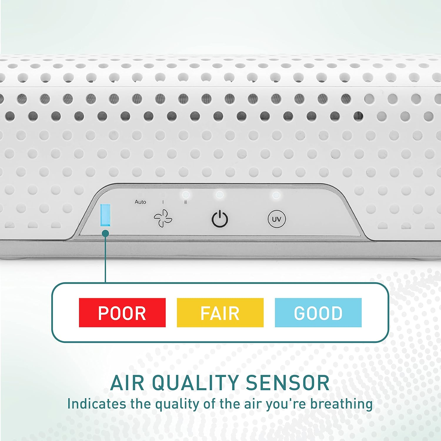 Sunbeam On-The-Go Fresh Portable Air Purifier | Compact, 3-Stage Purification with True HEPA Filter & UV Light, Rechargeable, White SAP0800WH