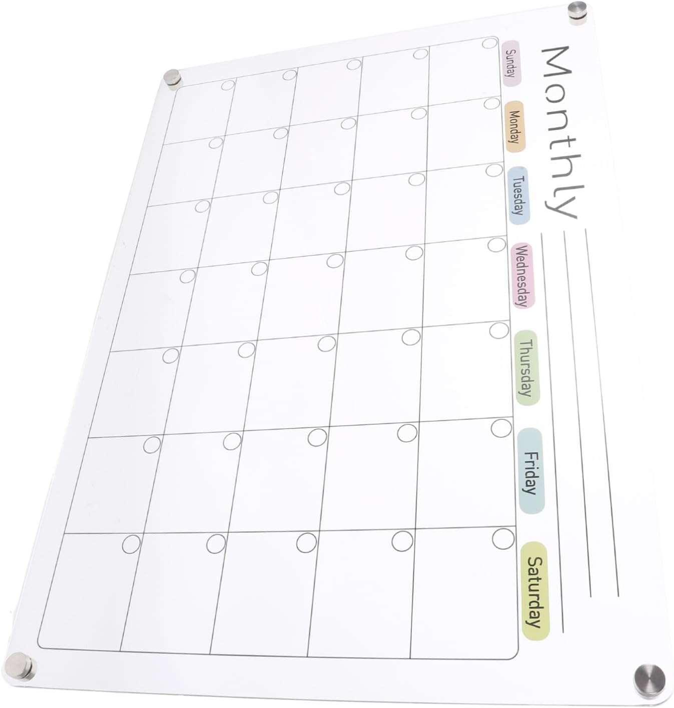 BCOATH Planning Boards Magnetic Dry Erase Refrigerator Memo Pad Kitchen Schedule Planner